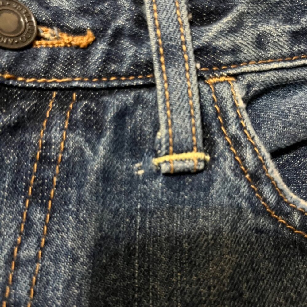 American Eagle Mens Jeans 29x30 Used Unhemmed Raw Edge 100% Cotton - Picture 6 of 16
